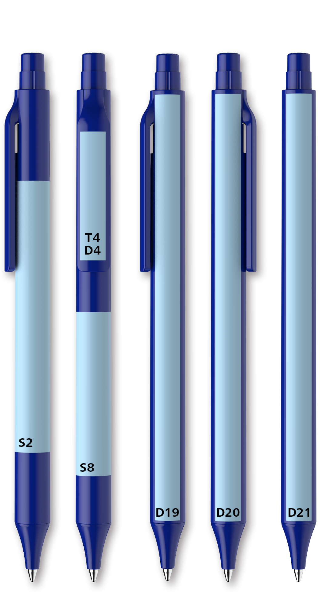Darstellung der Druckflächen